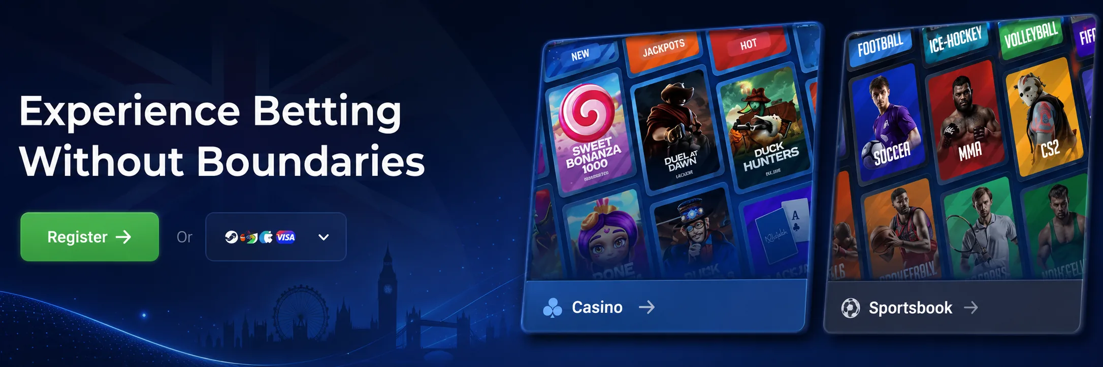 Rainbet betting without boundaries mobile banner